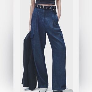Rag & Bone Dark Blue Cassidy high rise Cargo Pants